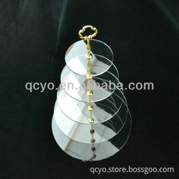 QCY-Z-F014 factory directly sale elegant acrylic cake display shelf